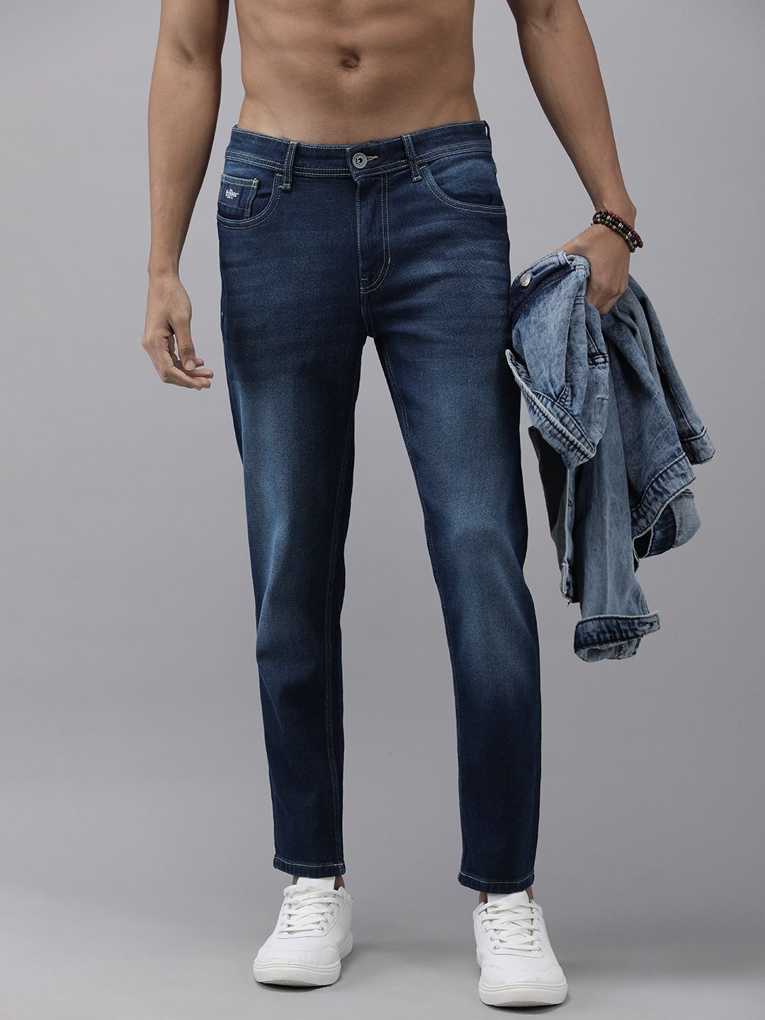 Roadster Men Mid-Rise Tapered Fit Light Fade Jeans