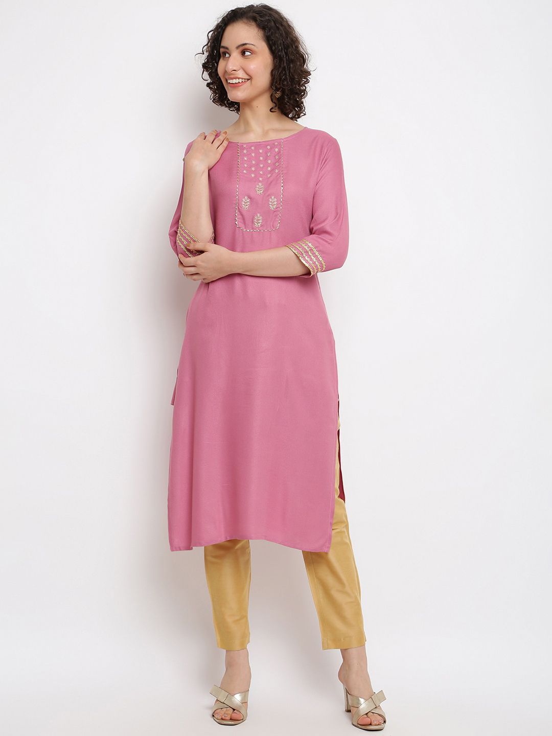 IMARA Gotta Patti Detail Kurta