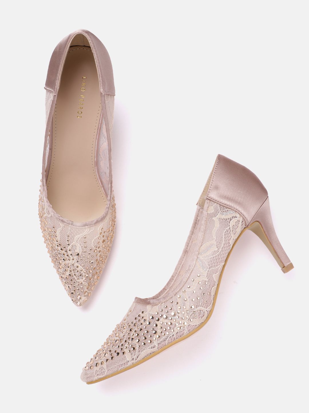 Lino Perros Embellished Slim Heels Pumps