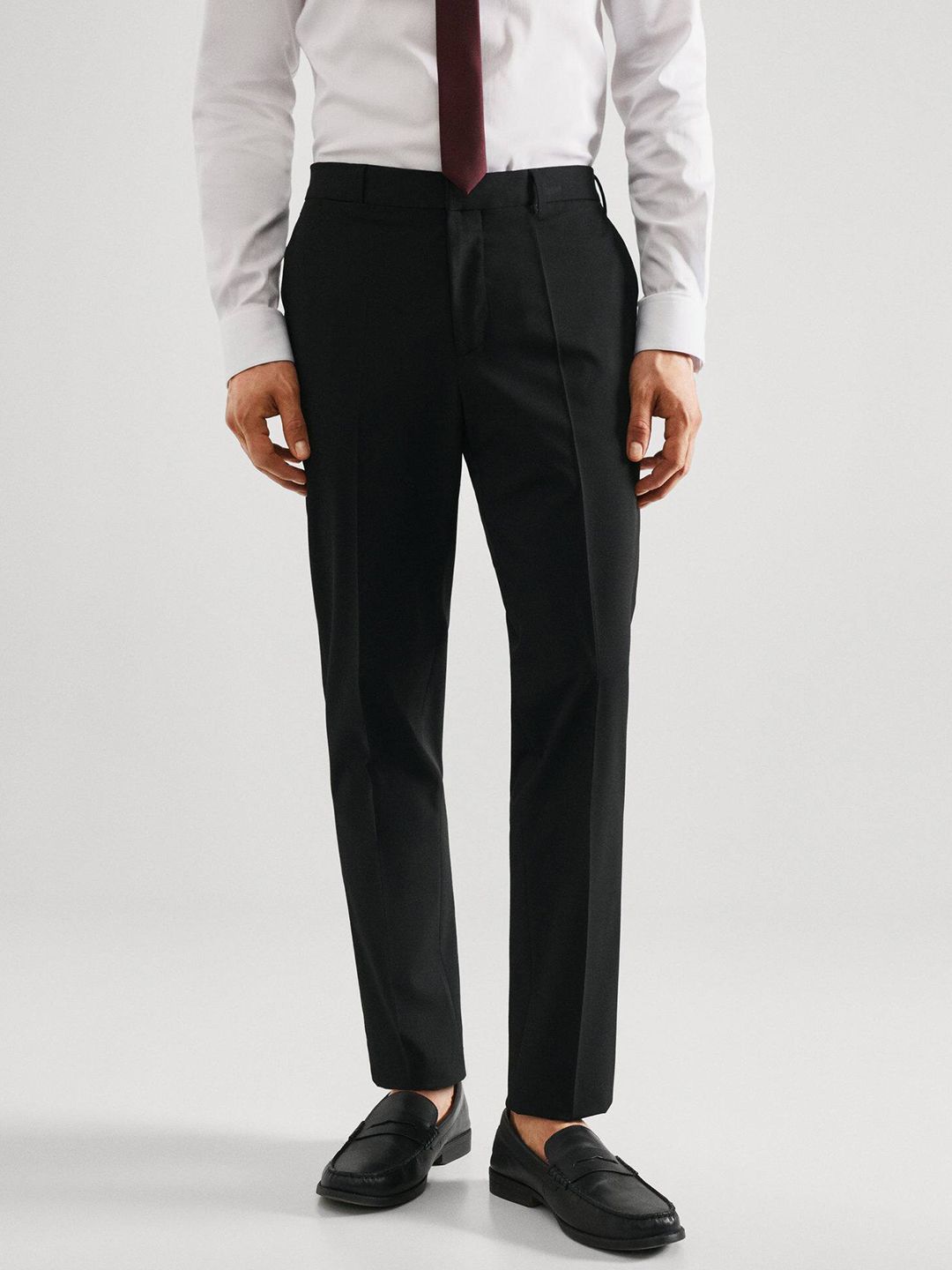 MANGO MAN Slim Fit Formal Trousers