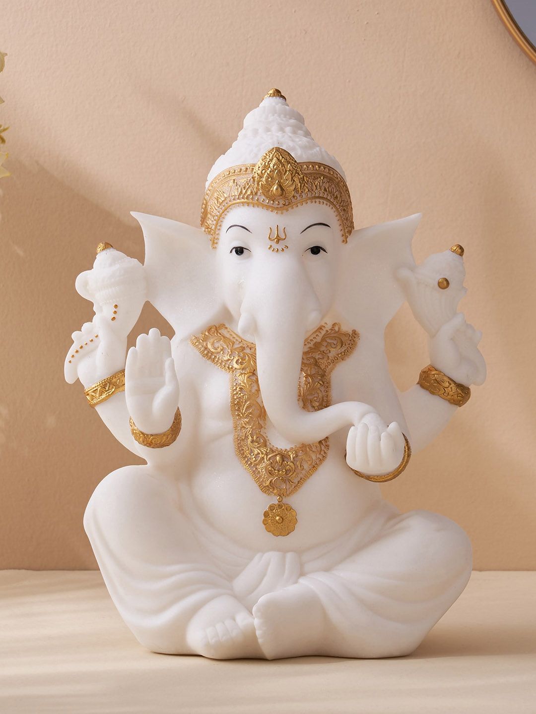 Home Centre Home Centre White Ganesha Showpiece