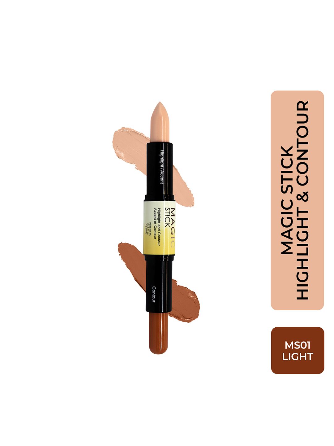 Half N Half Magic Stick 2-In-1 Cover Perfection Highlight & Contour Concealer - Light