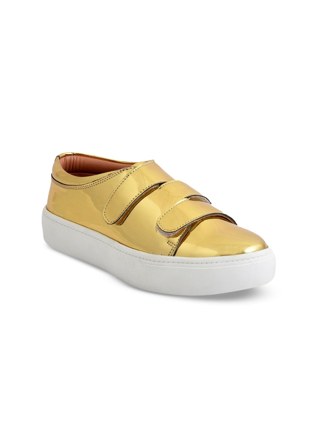 meriggiare Women Gold-Toned Sneakers Price in India