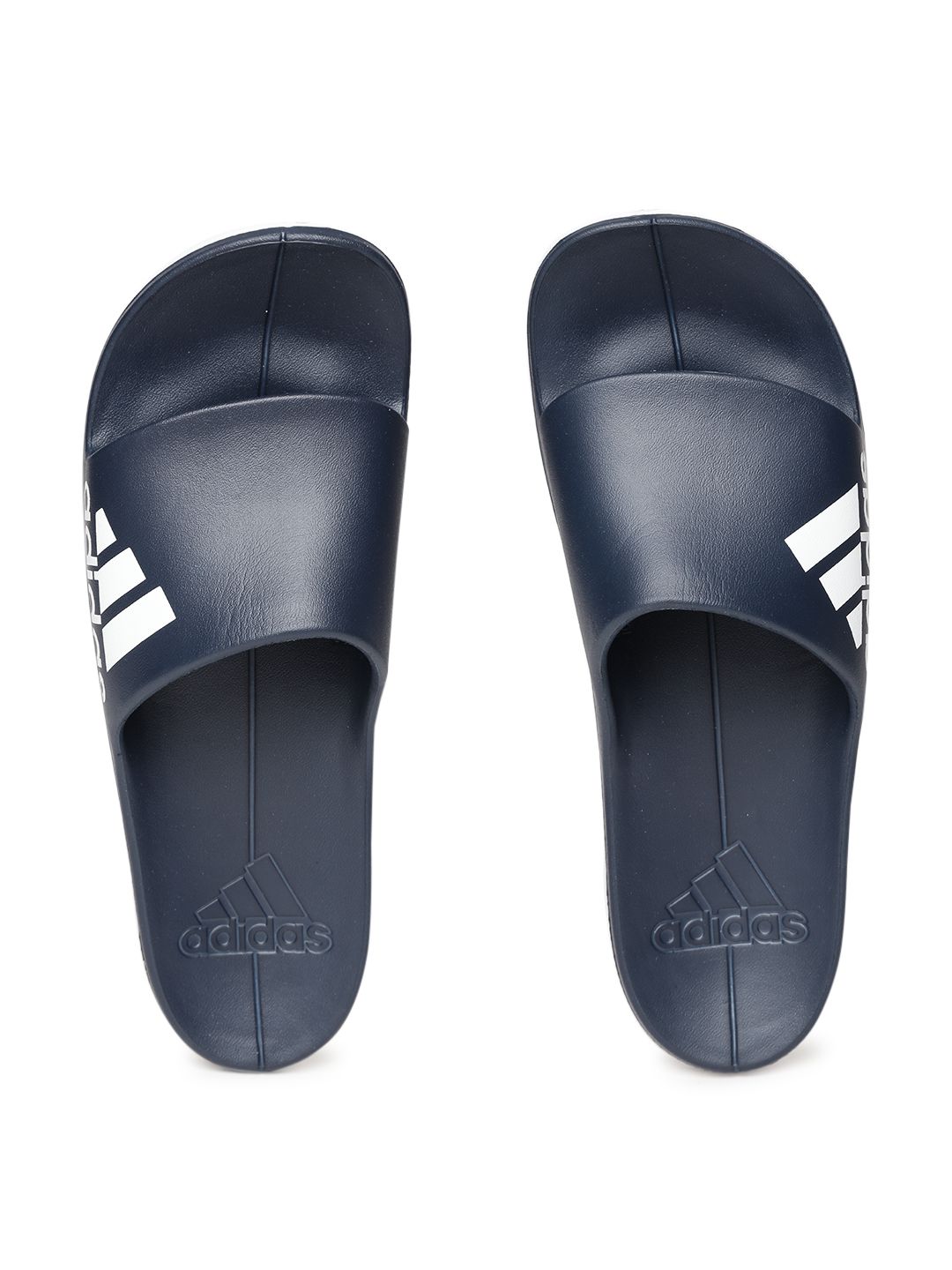 New Adidas Aqualette CF Men Slides Slippers Black/ White Size 18