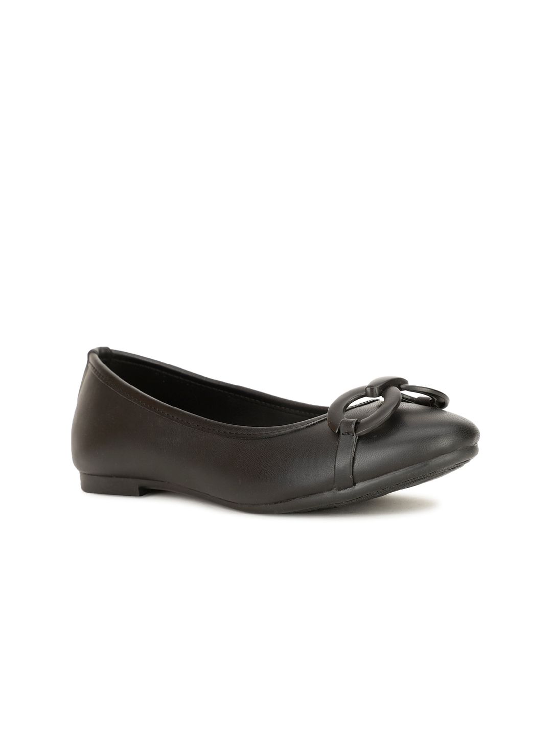 Bata Buckled Round Toe Ballerinas