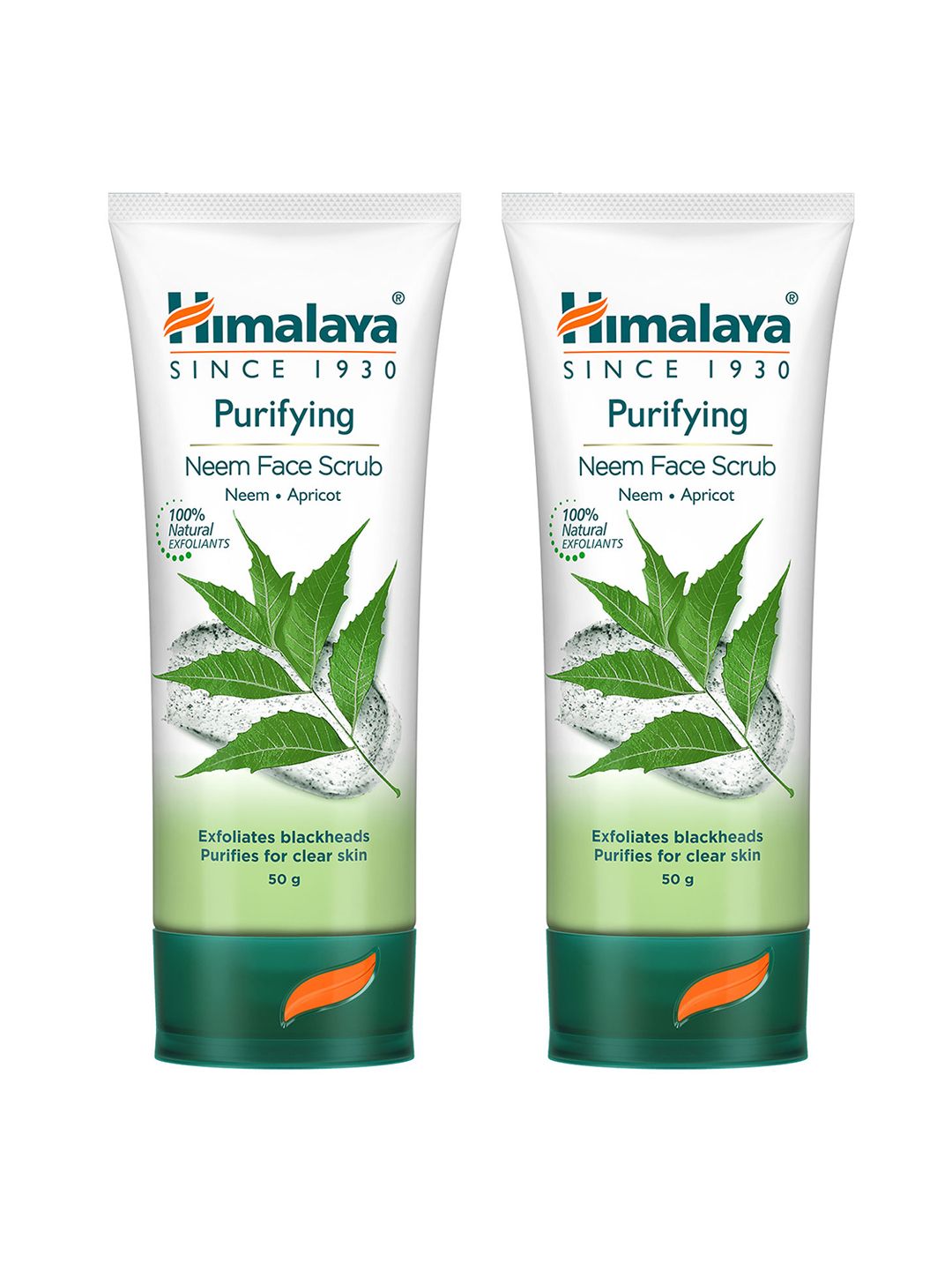 Himalaya Himalaya Set of 2 Purifying Neem Face Scrub with Apricot for Blackheads & Acne - 50g each
