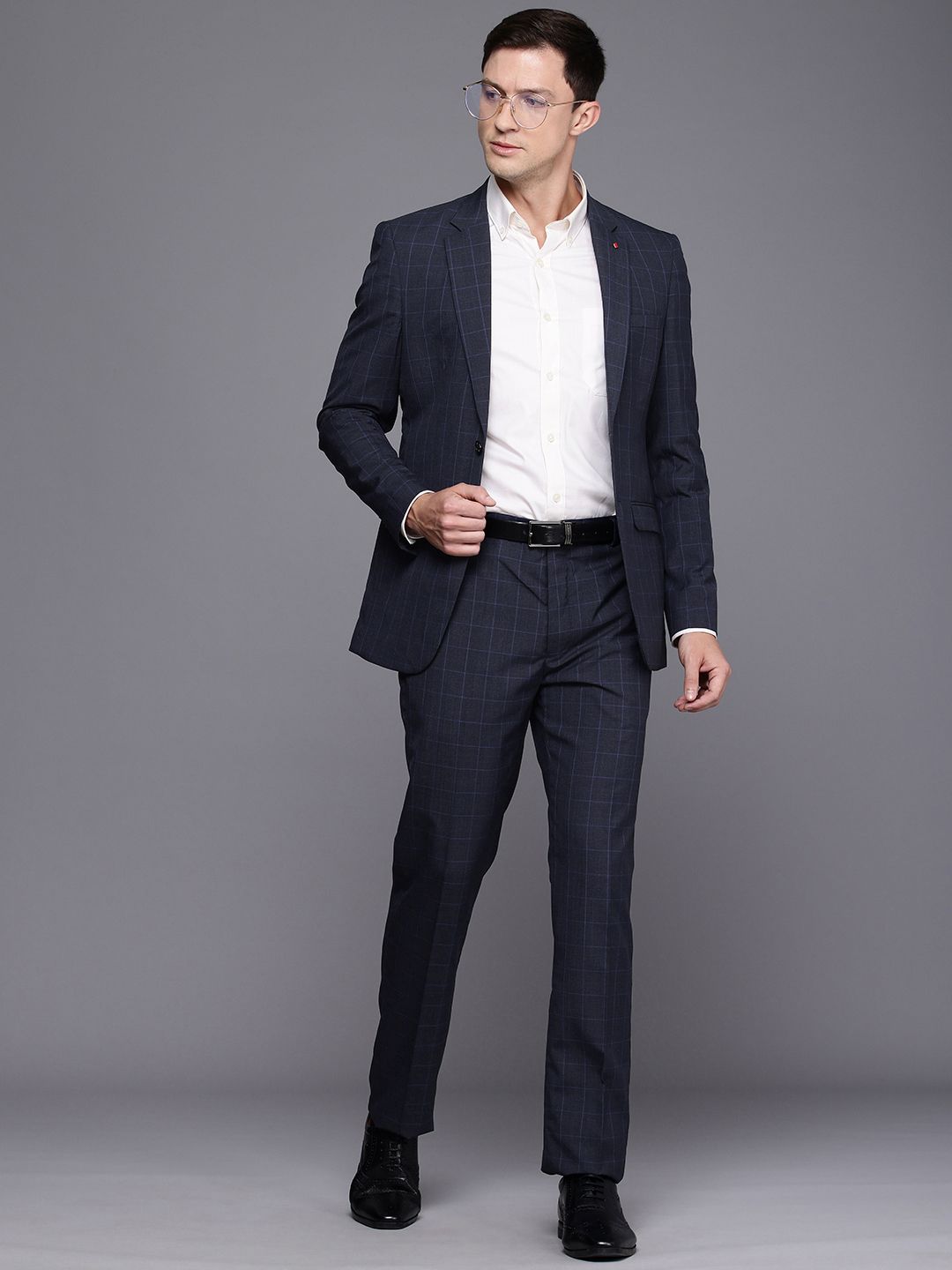 Raymond Raymond Checked Single Breasted Contemporary Fit 2-Piece Formal Suit