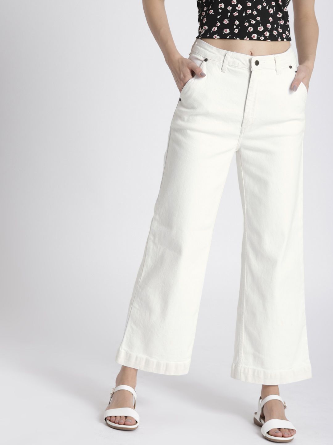 Chemistry Women White Mid-Rise Clean Look Jeans Price in India