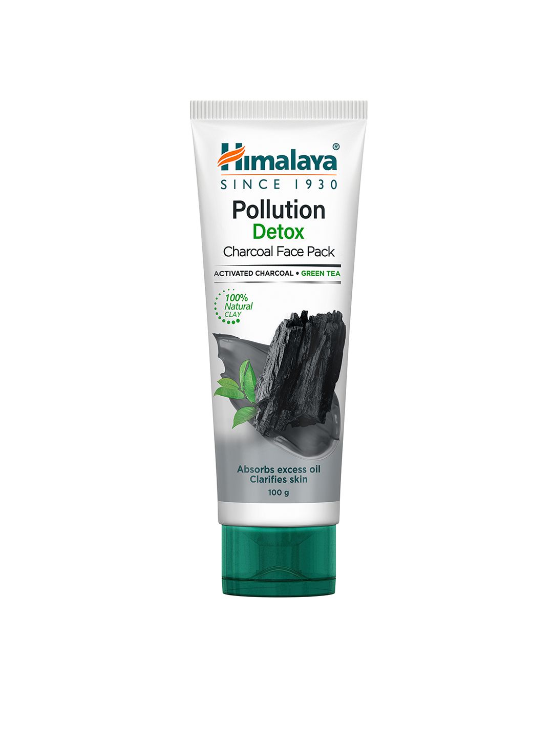 Himalaya Pollution Detox Charcoal Face Pack with Green Tea - 100 g