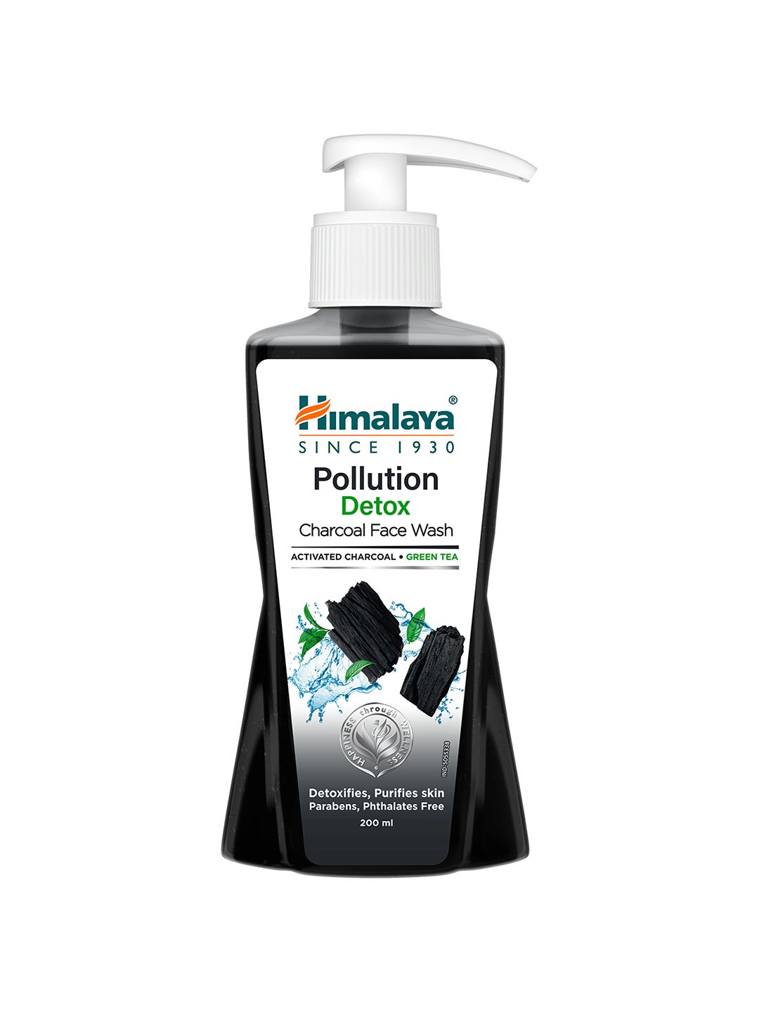 Himalaya Pollution Detox Charcoal Face Wash with Green Tea To Purify Skin - 200ml