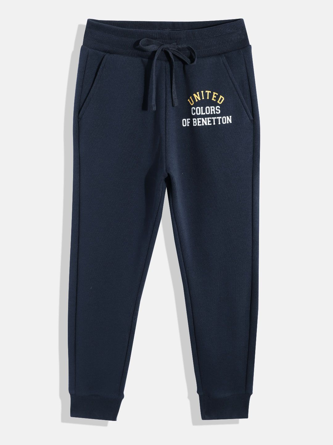 United Colors of Benetton Boys Brand Logo Print Detail Joggers