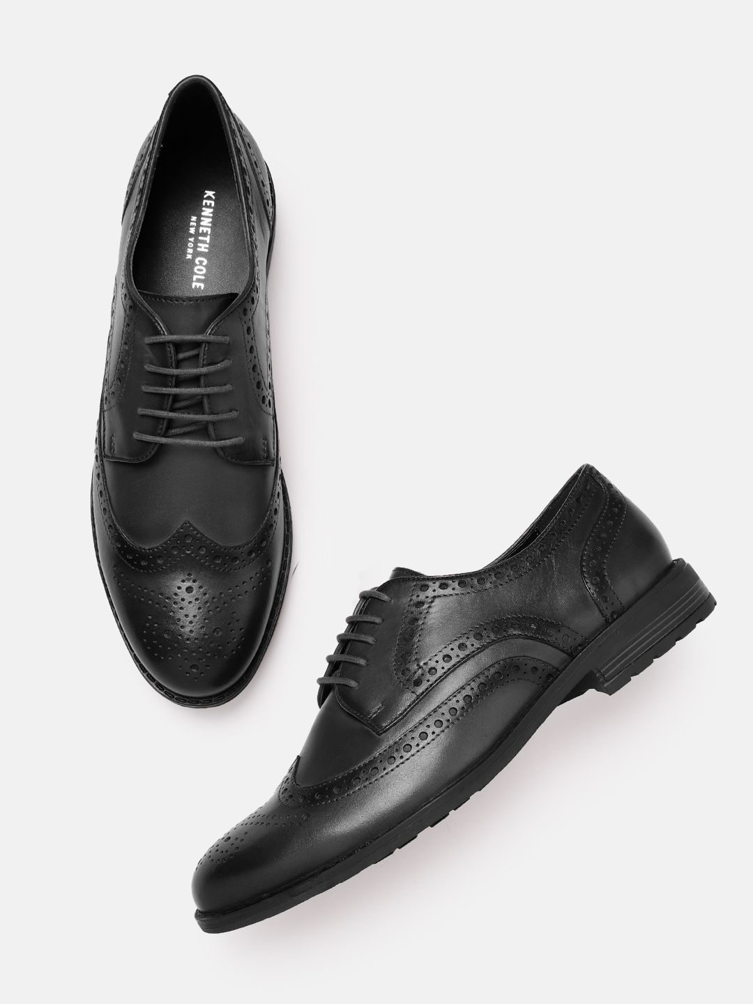 Kenneth Cole Men Lace-Up Perforated Formal Brogues