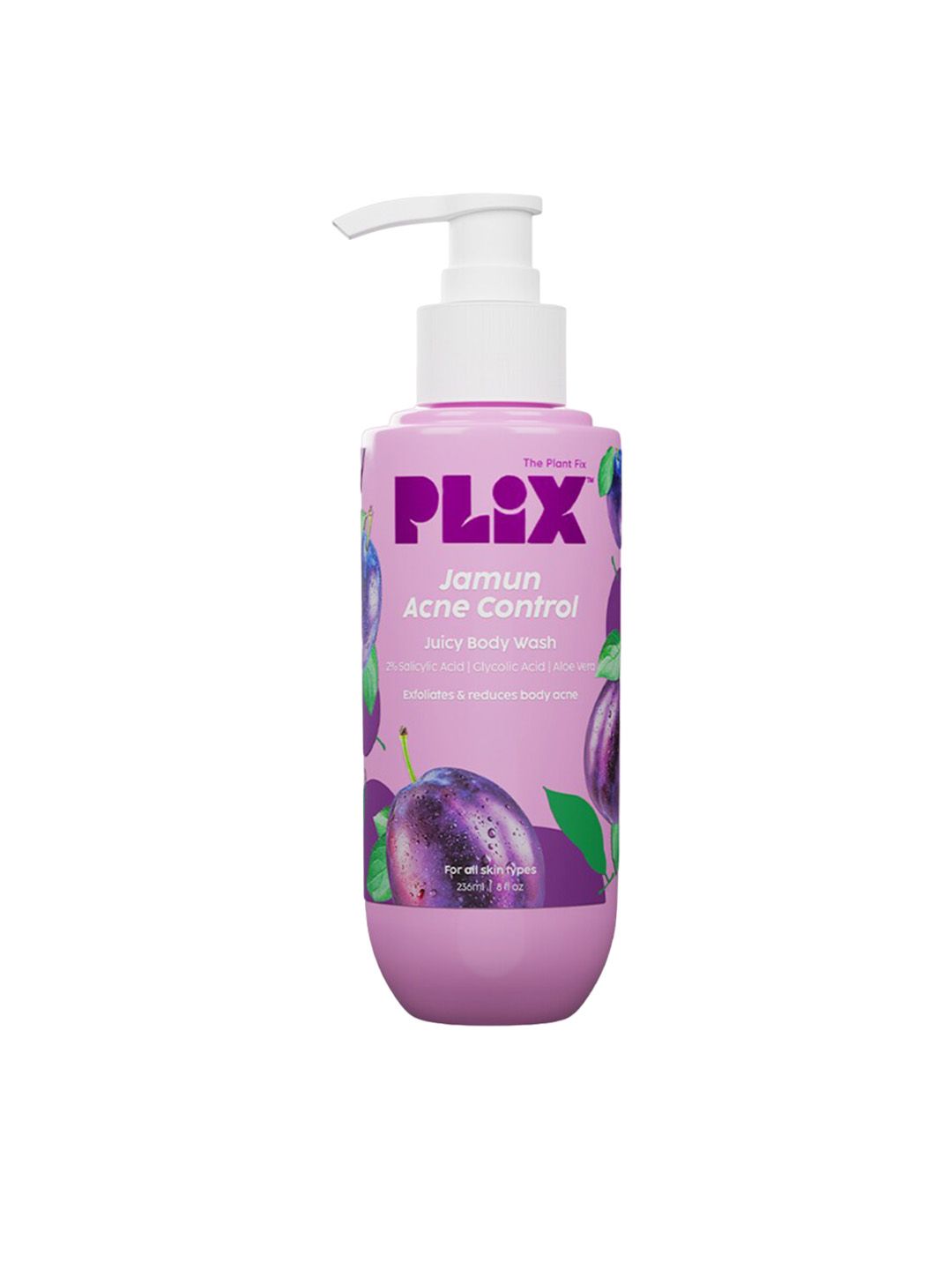PLIX THE PLANT FIX  Jamun Acne Control 2% Salicylic Acid Juicy Body Wash-263ml