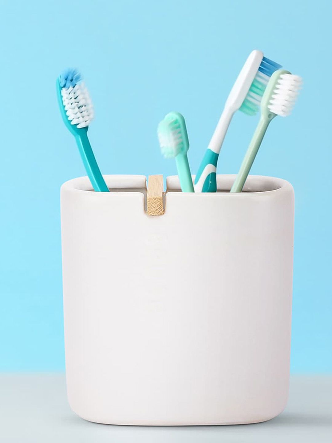 Anko White Stoneware  Tooth Brush Holder