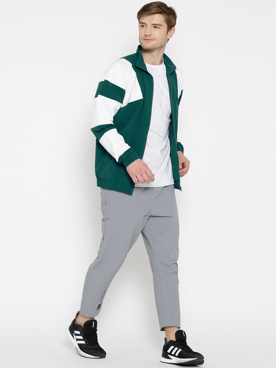 Buy ADIDAS Originals Men Green & White EQT BOLD TT 2.0 Jacket