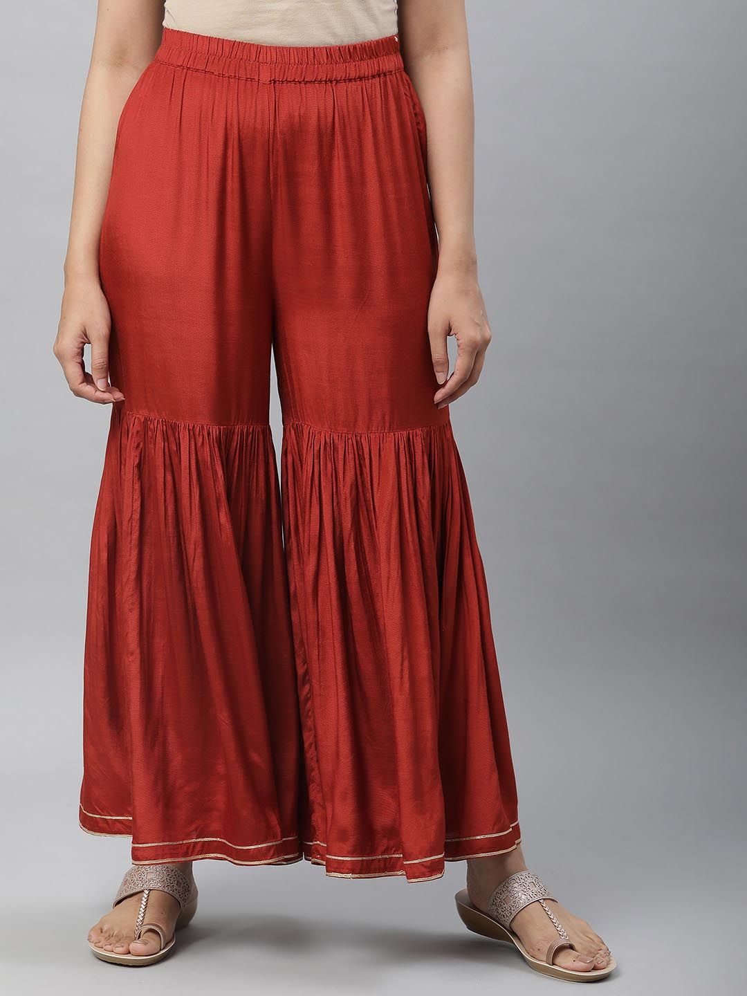 AURELIA Women Solid Flared Sharara