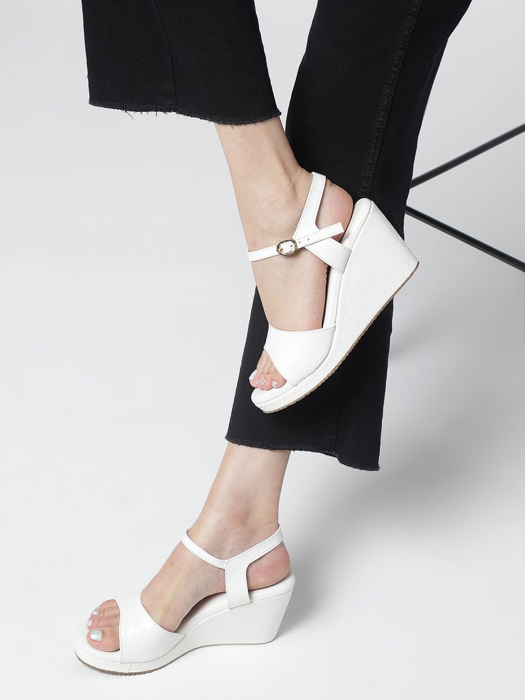 Marc Loire Textured Wedge Heels