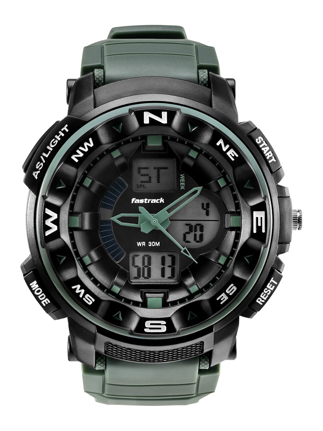 Fastrack Fastrack Quartz Analog Digital With Black Dial Unisex Watch - Nt38076pp02w