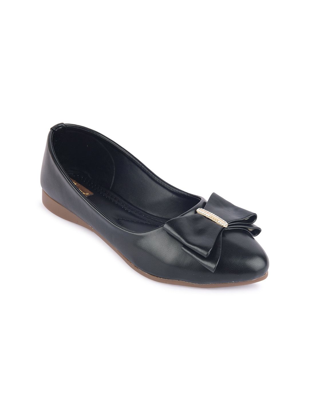 DESI COLOUR Pointed Toe Ballerinas With Bows