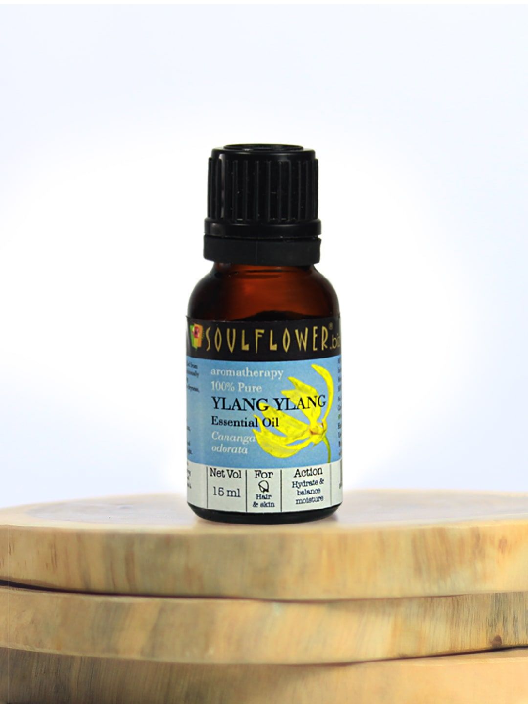 Soulflower Ylang Ylang Essential Oil - Dry to Normal Skin & Hair 100% Pure Natural - 15 ml Price in India
