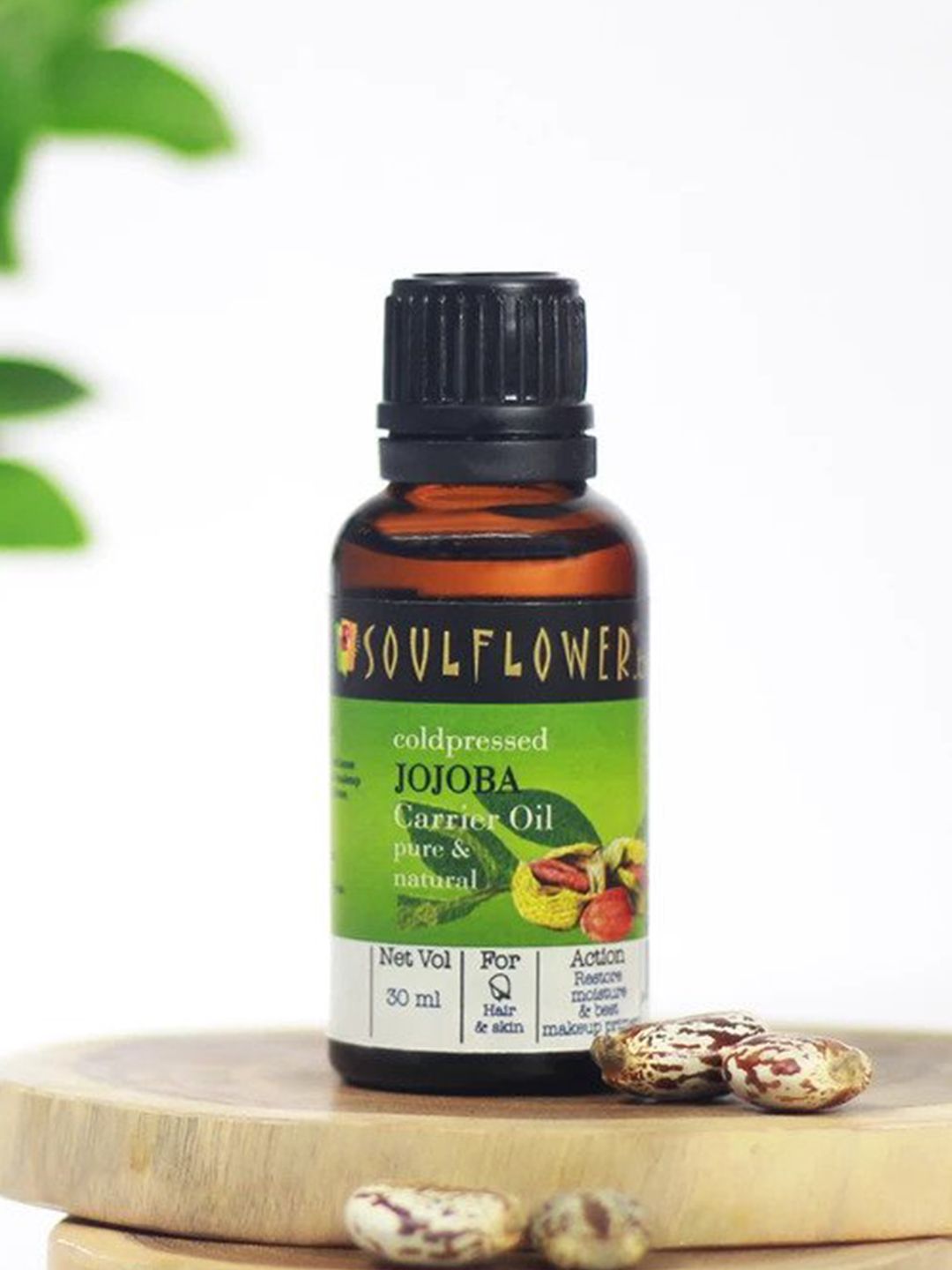 Soulflower Jojoba Carrier Oil Lightweight Best Makeup Remover & Primer 100% Natural 30 ml Price in India