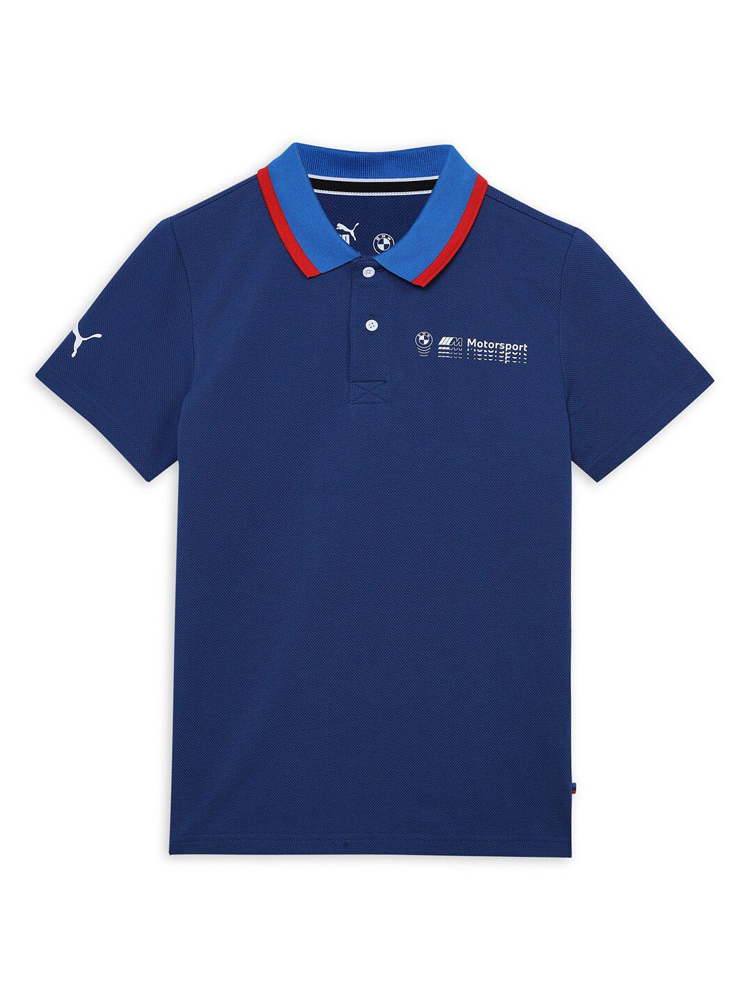 PUMA Motorsport Kids Polo Collar Cotton T-shirt