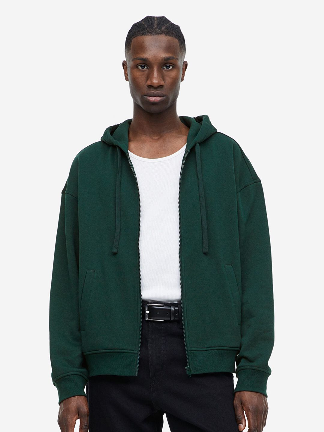 H&M Relaxed Fit Zip-Through Hoodie