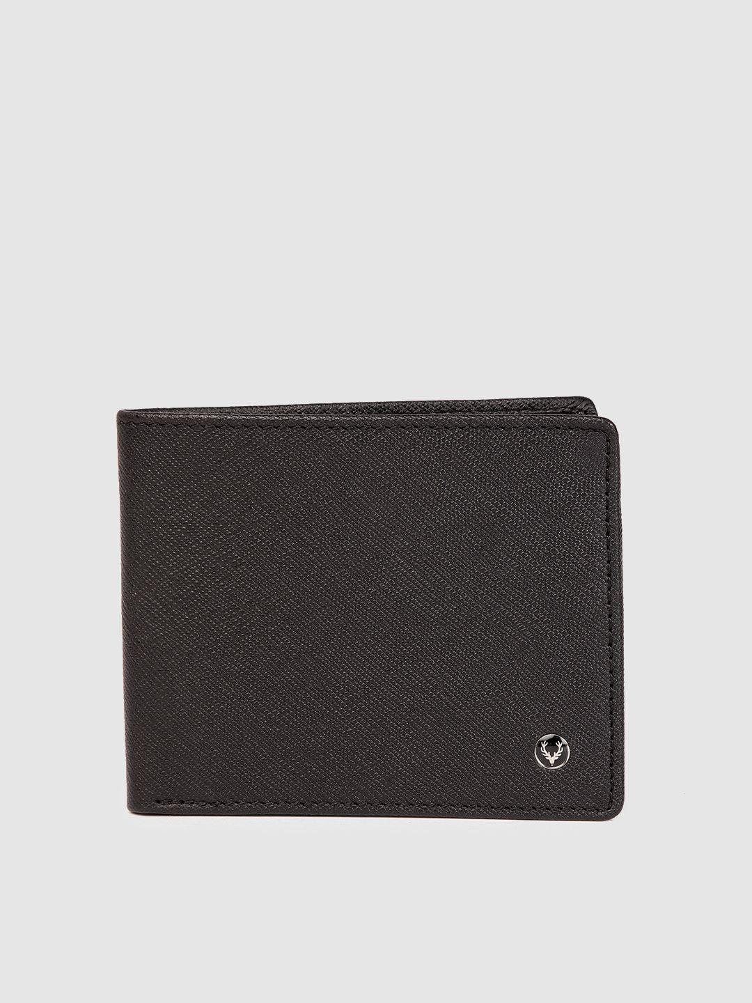 Allen Solly Allen Solly Men Textured Leather Two Fold Wallet