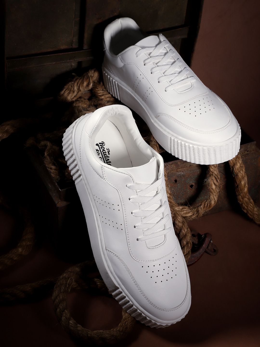 The Roadster Lifestyle Co. Women Perforated Sneakers