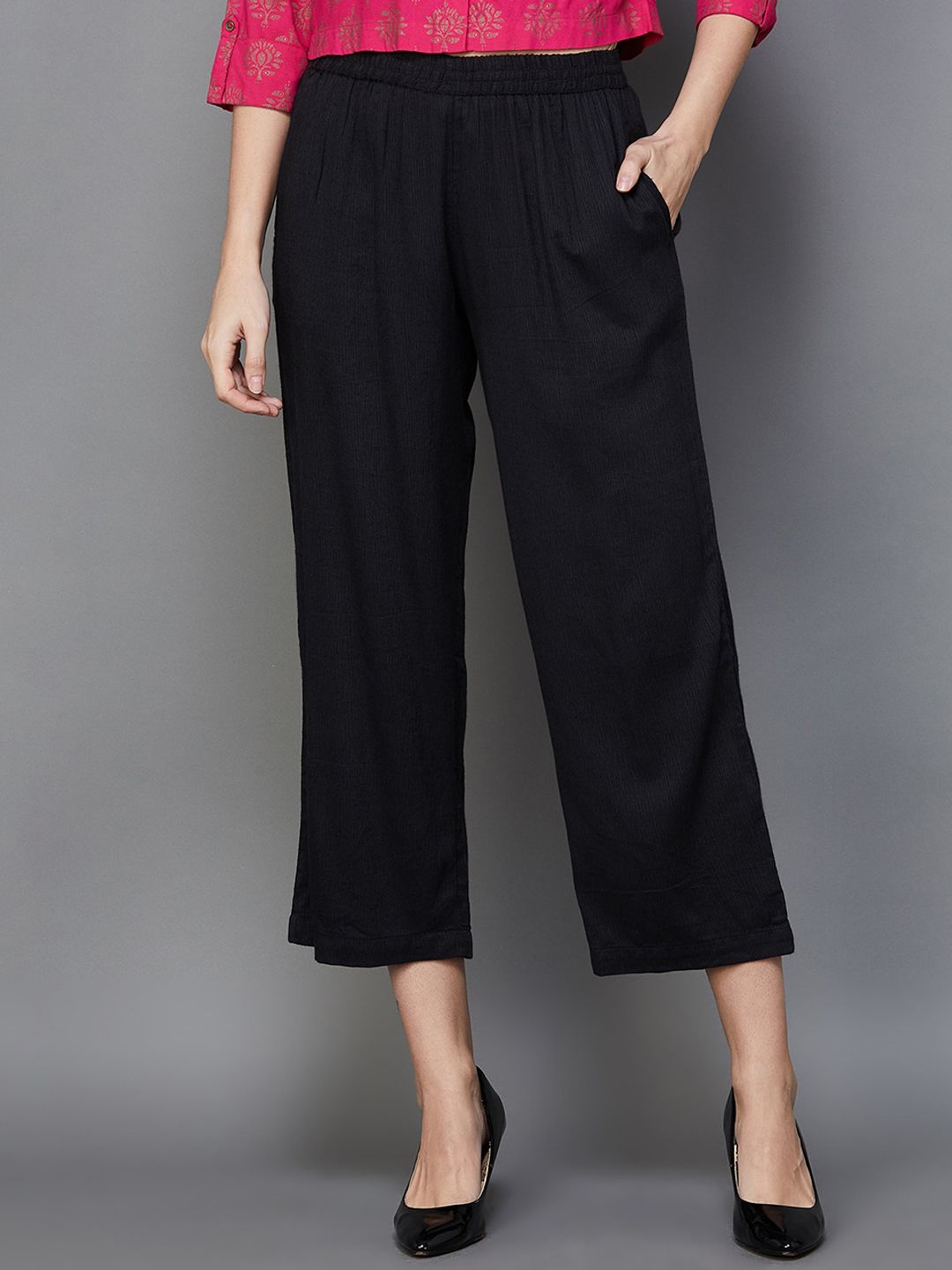 Melange by Lifestyle Women Mid-Rise Cotton Culottes Price in India