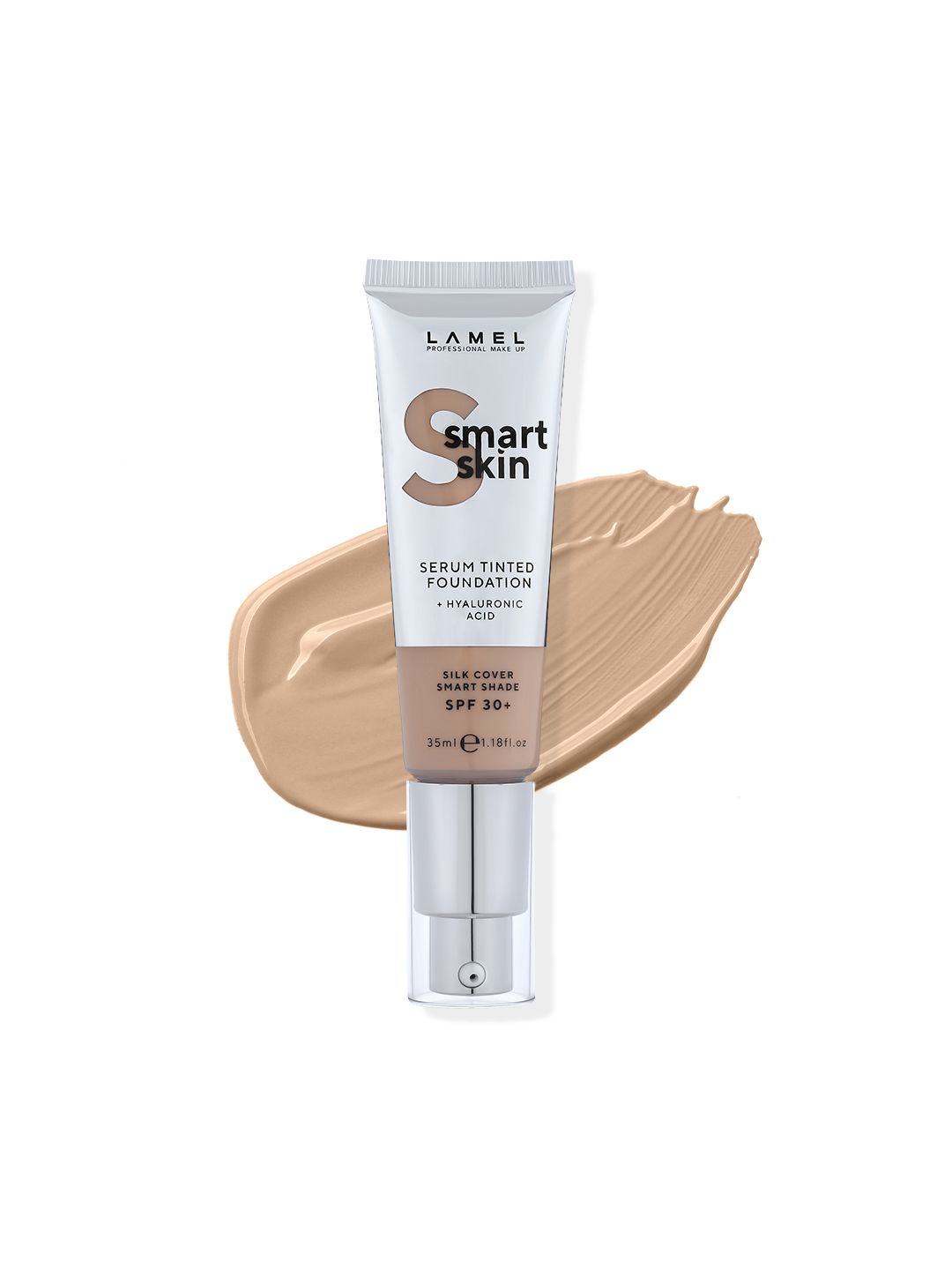 LAMEL Smart Skin SPF30+ Serum Tinted Foundation with Hyaluronic Acid 35ml - Sand 404