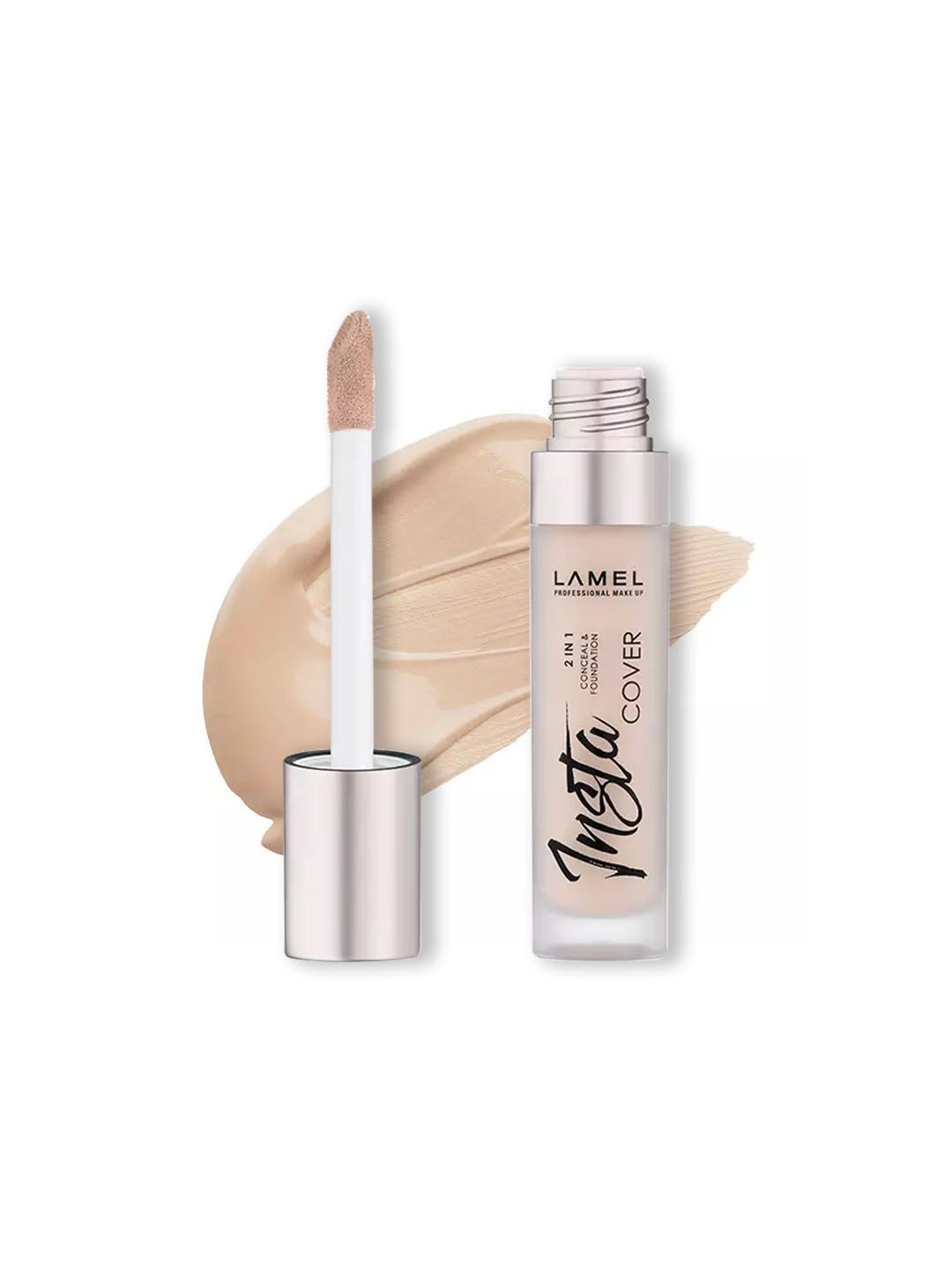 LAMEL Long-Wearing Pigmented Insta Cover 2-In-1 Conceal & Foundation 8ml - Beige 401