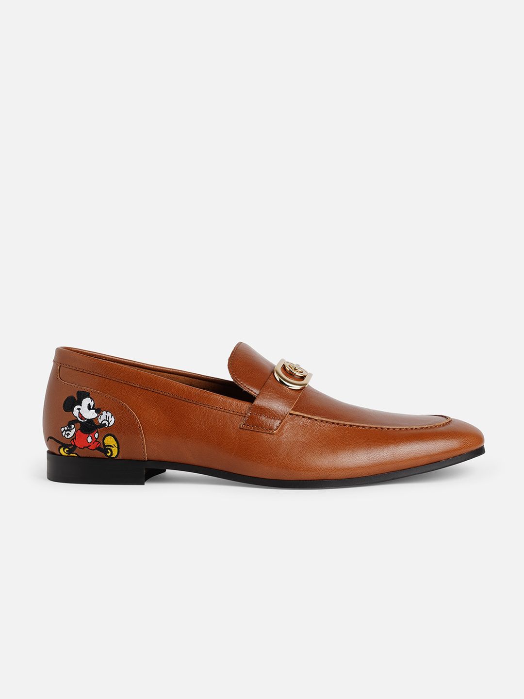 Disney X Aldo Mens Leather Loafer Cognac Brown Mickey D100loafer Men\'s size 10 Brown Loafers - Disney x ALDO | Aldo Shoes main image 4