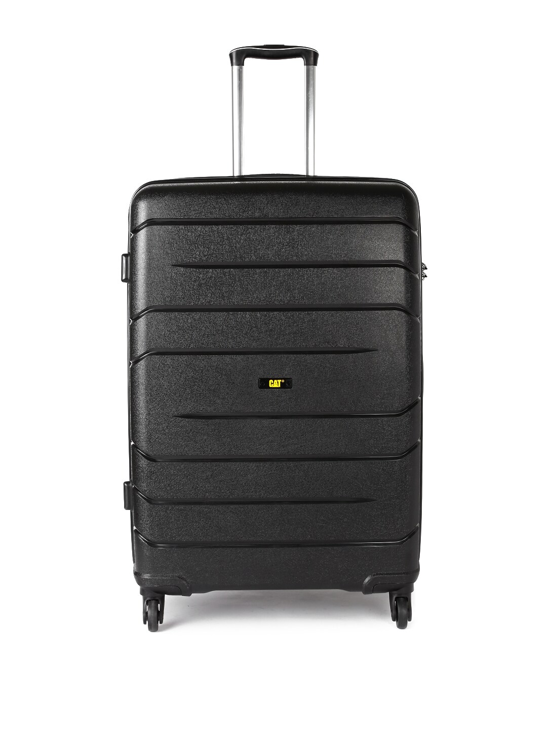 CAT Black Cargo Crosscheck 24" Checkin & Hardsided Medium Trolley Suitcase Price in India