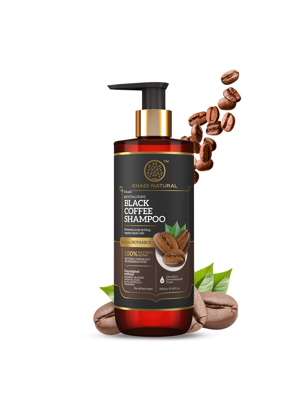 Khadi Natural Power Botanics Black Coffee Shampoo - 310ml