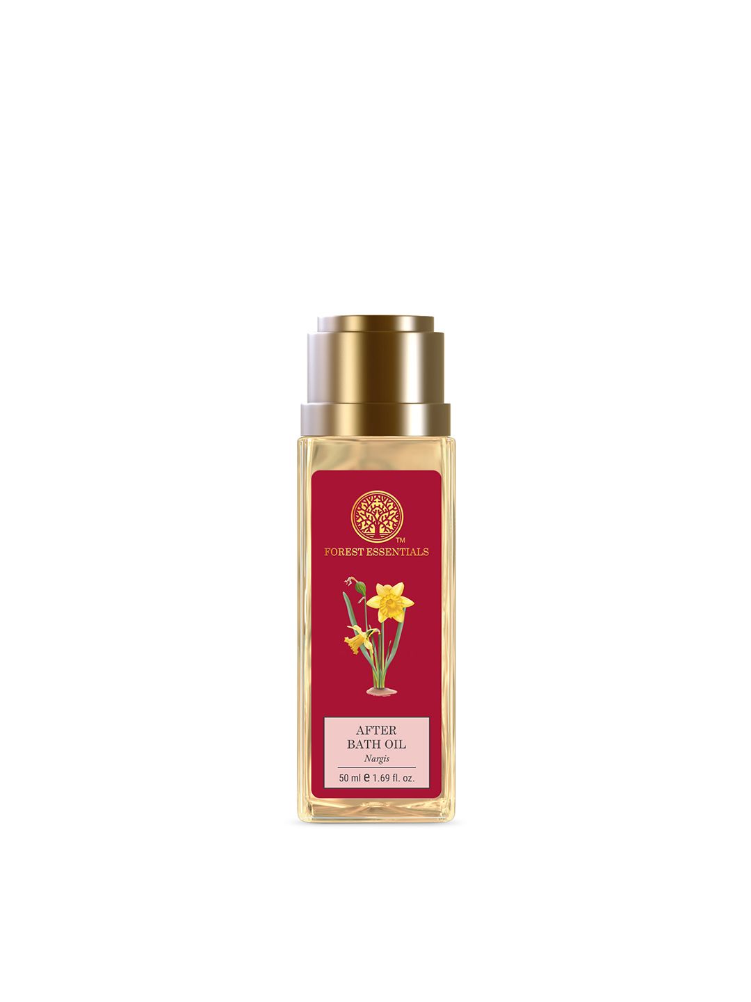 Forest Essentials Ayurvedic Moisturizing Nargis Travel Size After Bath Oil - 50 ml