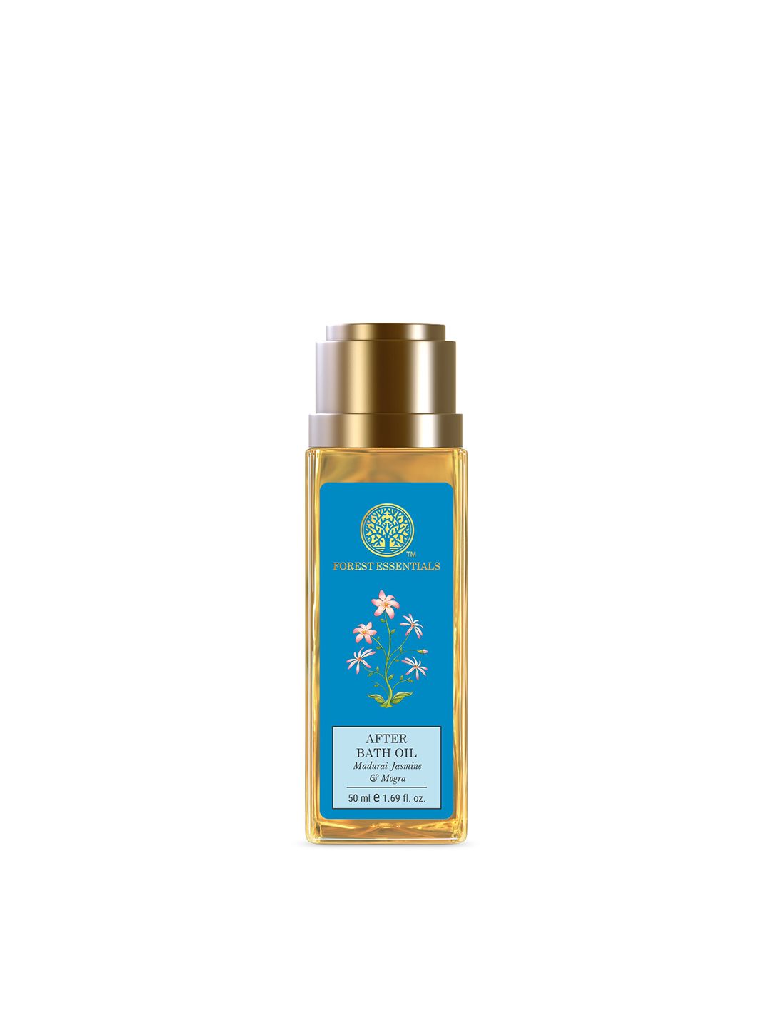 Forest Essentials Ayurvedic Madurai Jasmine & Mogra Travel Size After Bath Oil - 50 ml