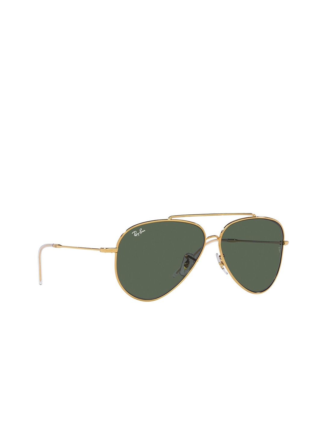 Ray-Ban Reverse Unisex UV Protected Green Lens Pilot Sunglasses - 0RBR0101S001/VR59