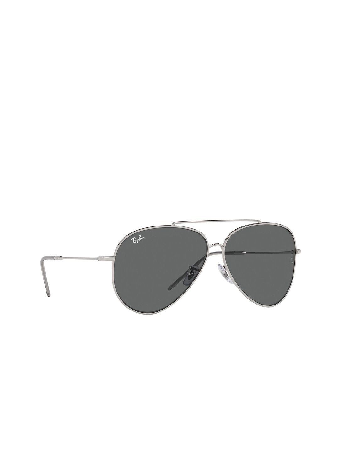 Ray-Ban Reverse Unisex UV Protected Grey Lens Pilot Sunglasses - 0RBR0101S003/GR59