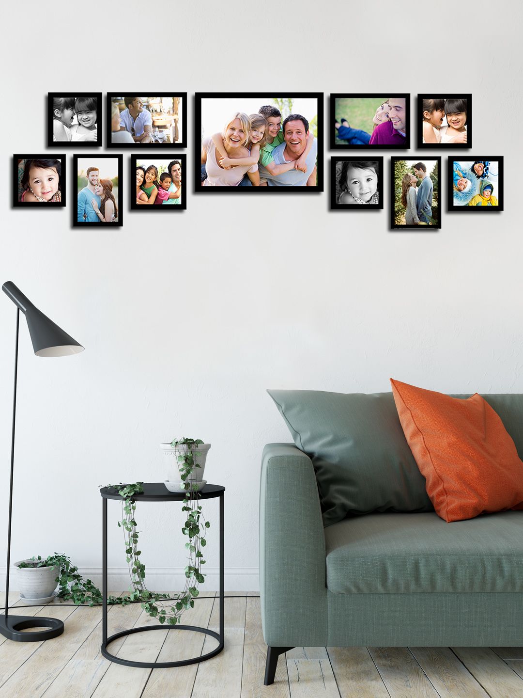 Art Street Black Set of 11 Wall Photo Frames Price in India