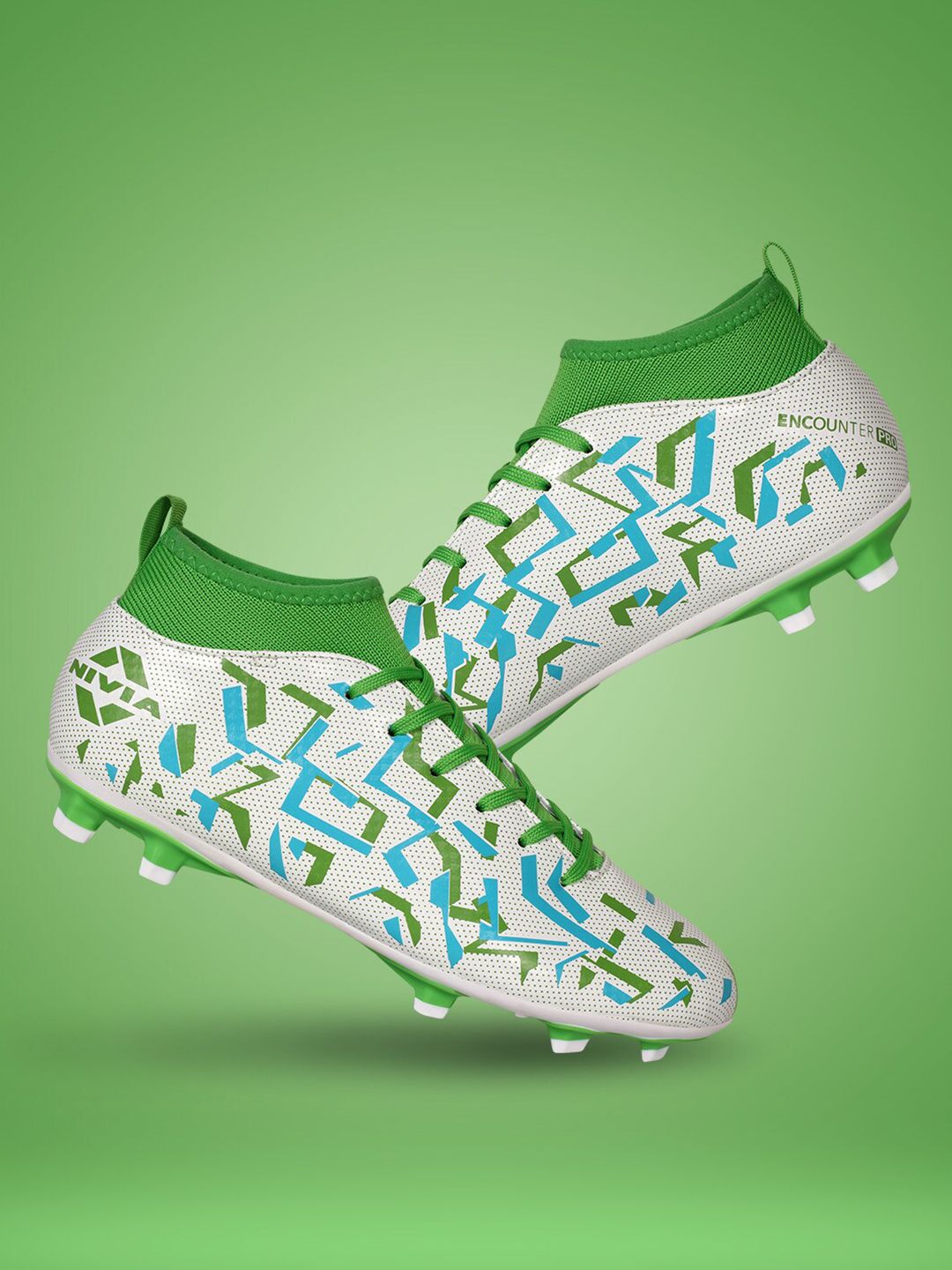 NIVIA Pro Encounter 10.0 with Lightweight Football Shoes For Hard & Grassy Surfaces