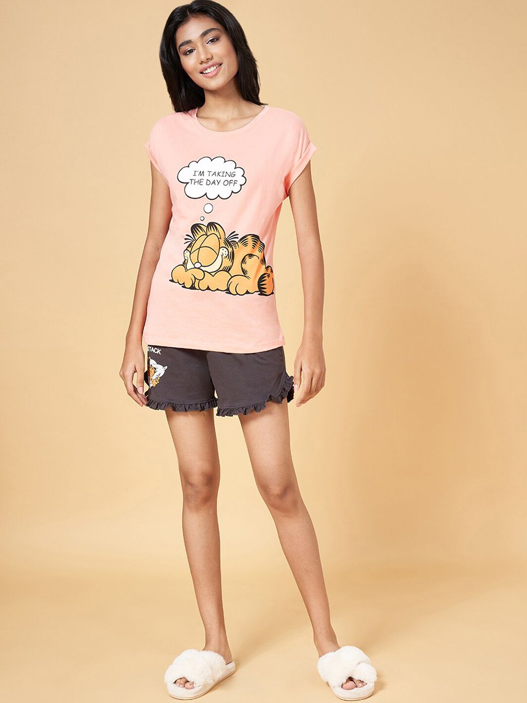 Dreamz by Pantaloons Graphic Printed Pure Cotton Night suit
