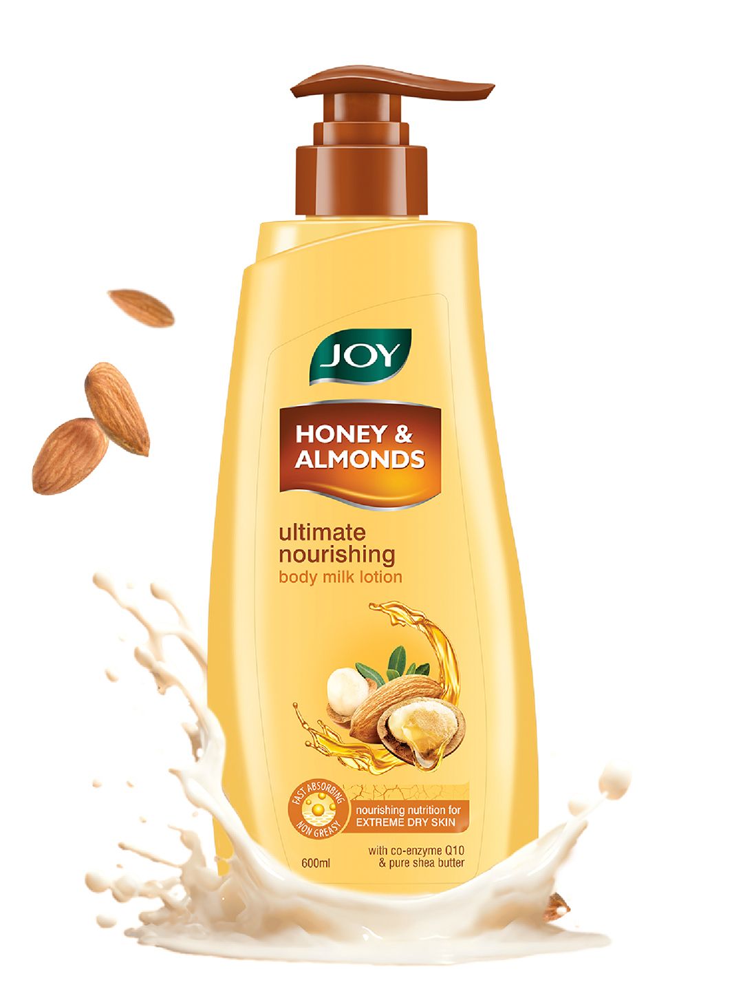 JOY Honey & Almonds Winter Body Lotion For Dry Skin With Shea Butter - 600ml