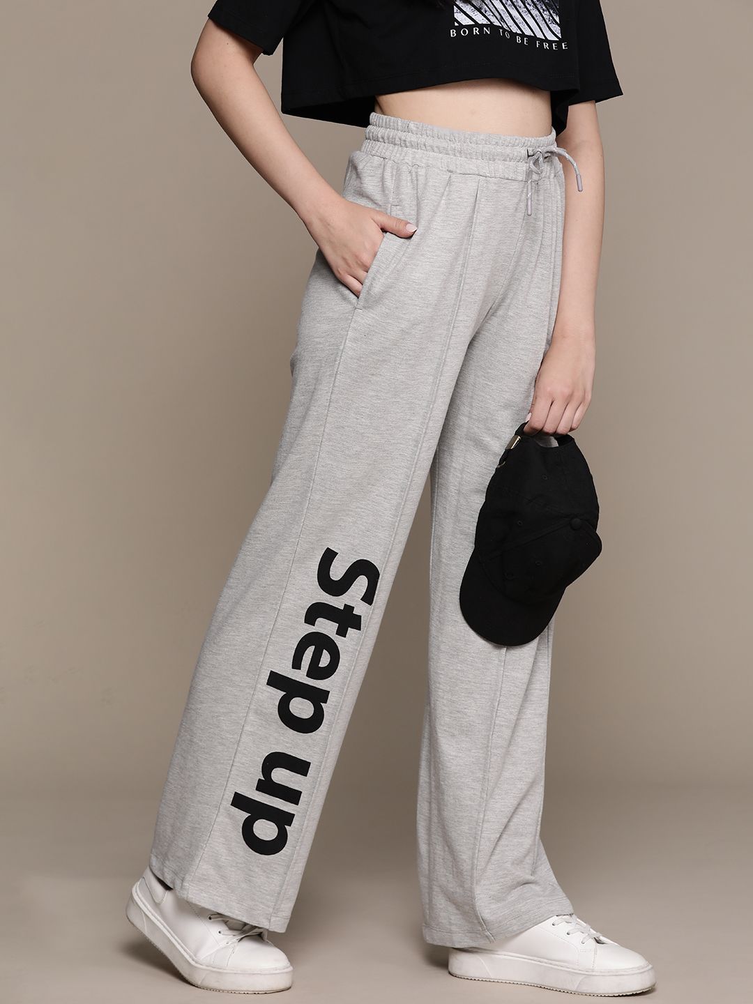 Buy The Roadster Lifestyle Co. Women Wide Leg Printed Track Pants