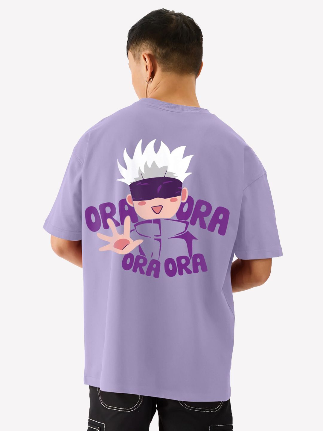 Buy Crazymonk Men Anime Printed Oversized T-shirt - Tshirts for