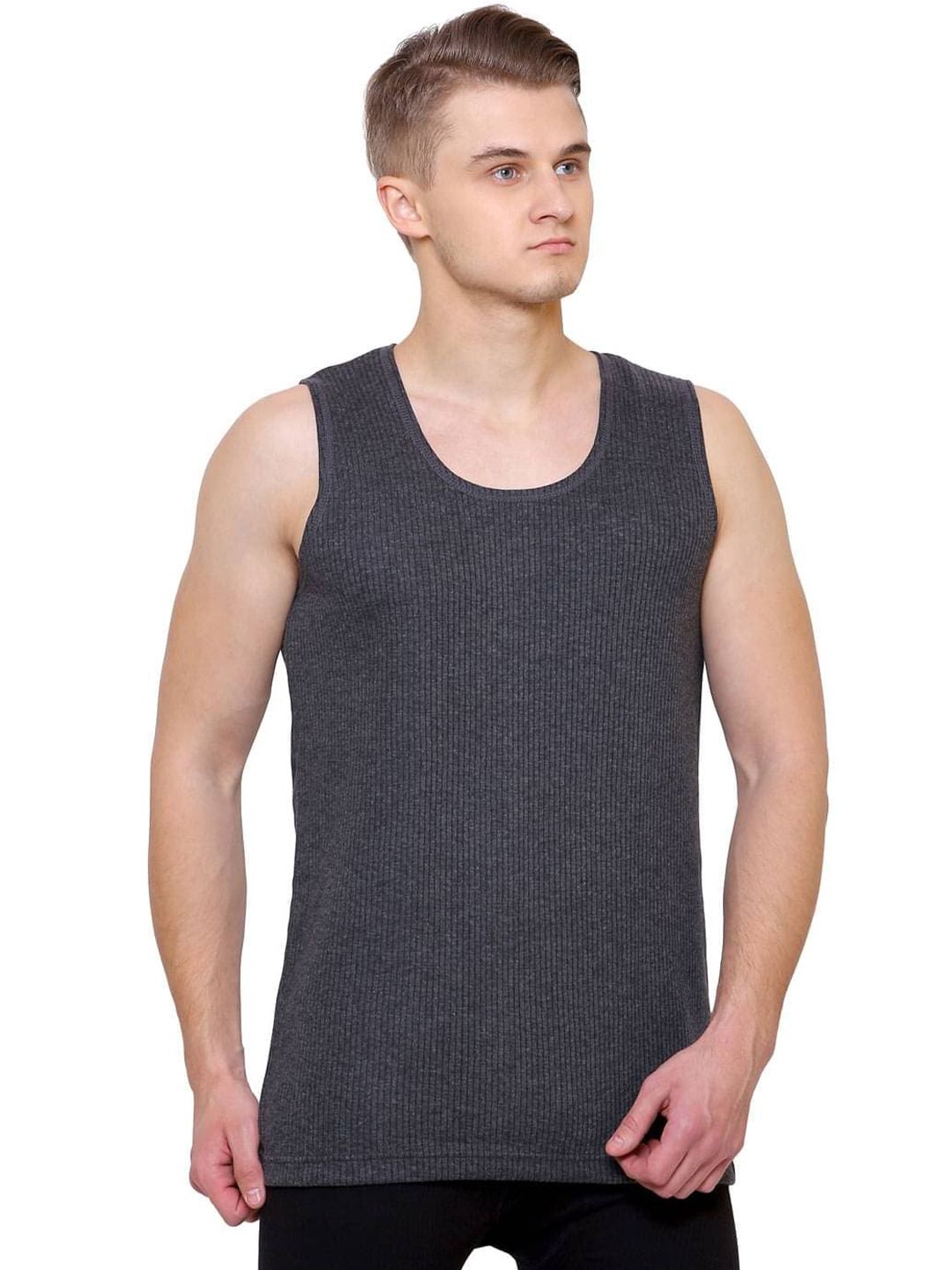 BODYCARE INSIDER Round Neck Sleeveless Wool Thermal Top