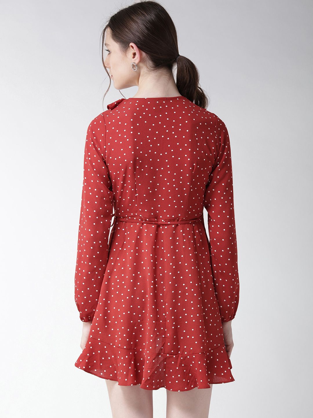 forever 21 red wrap dress Forever 21 Red Velvet Wrap Dress