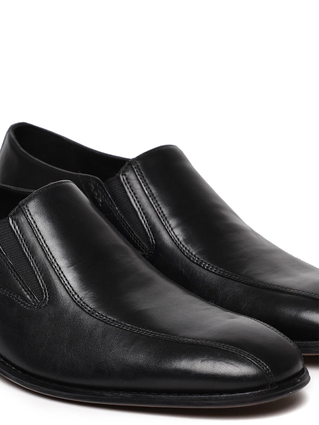 Clarks Bostonian Nantasket Step Black Leather Slip-On Loafers Mens Size 9.5 Men main image 3