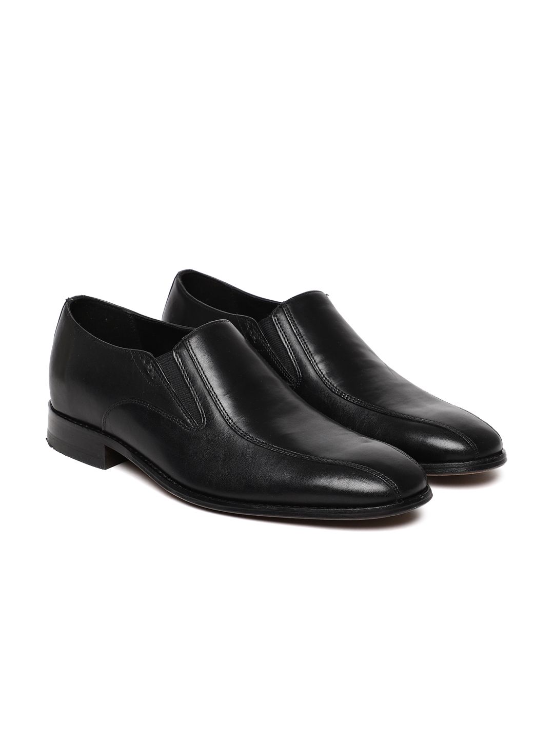 Clarks Bostonian Nantasket Step Black Leather Slip-On Loafers Mens Size 9.5 Men main image 2