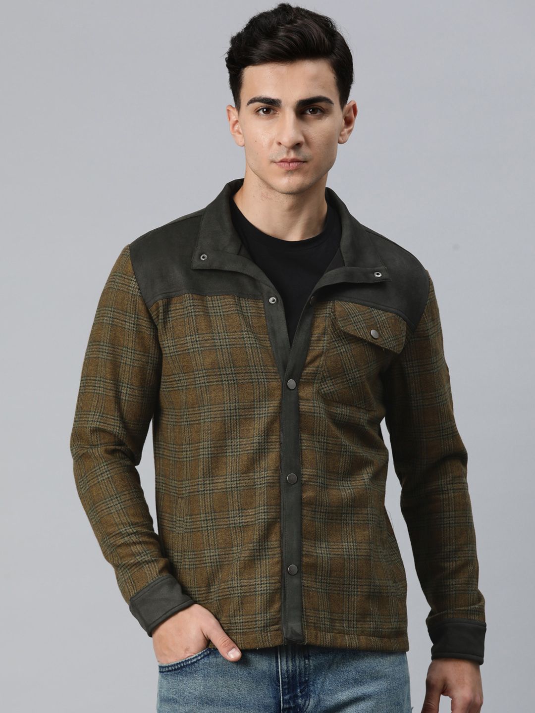 Pierre Carlo Men Checked Tailored Jacket